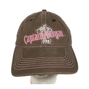 Drew Pearson Select Collection Captain Morgan Adjustable Hook&Loop Brown Hat Cap